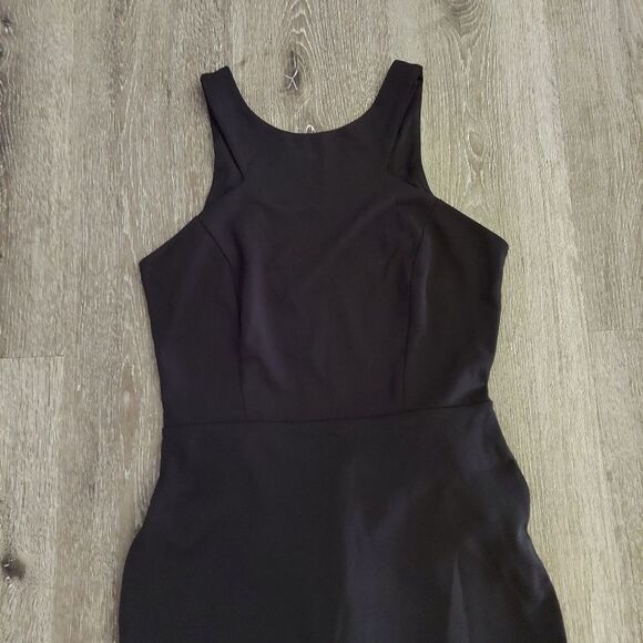 Windsor Black Mermaid Open Back Ruffle Dress Medium - Picture 3 of 9